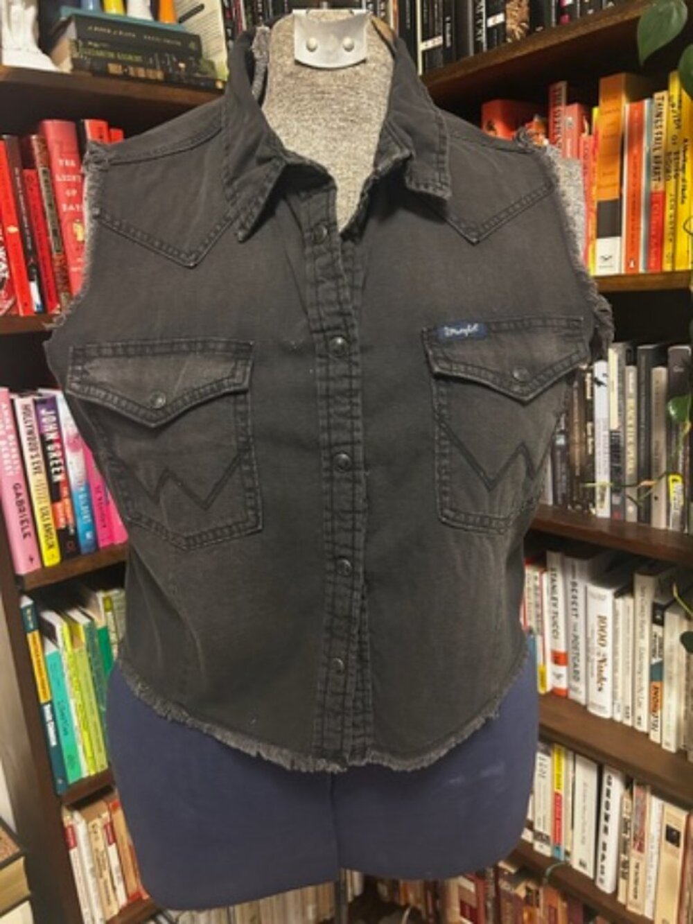 Wrangler Black Denim Vest